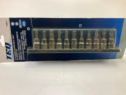 Teq Correct Pro TP88910 3/8'' Brake Caliper Torx Hex Driver Set 11pc Metric & SAE