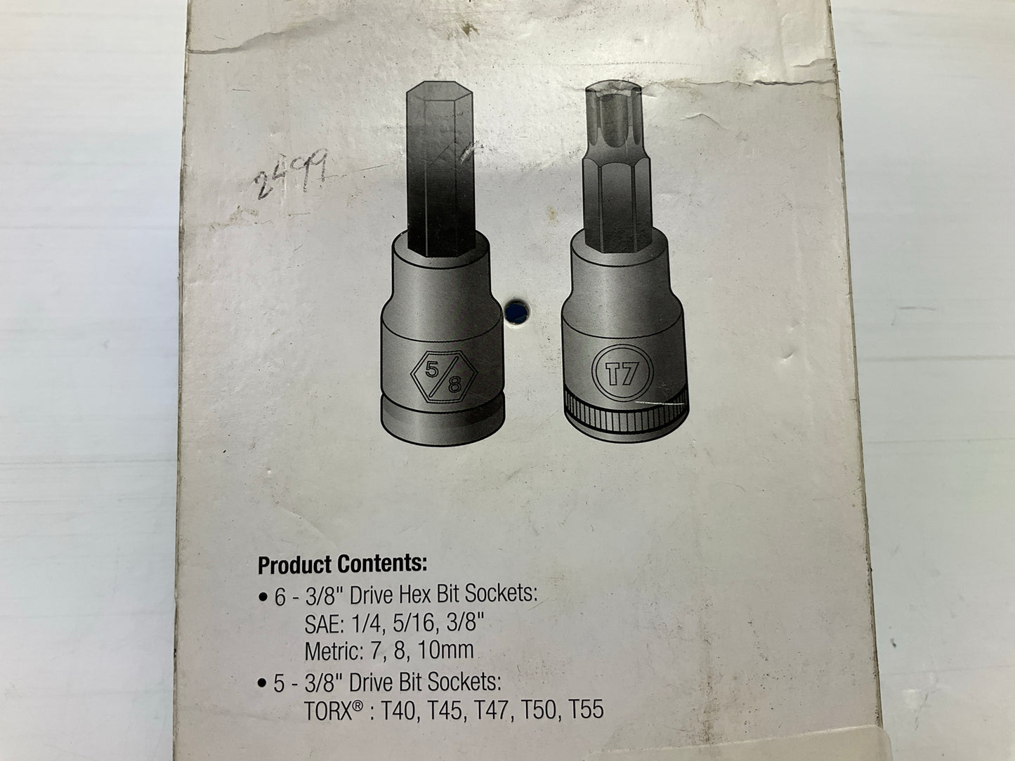 Teq Correct Pro TP88910 3/8'' Brake Caliper Torx Hex Driver Set 11pc Metric & SAE