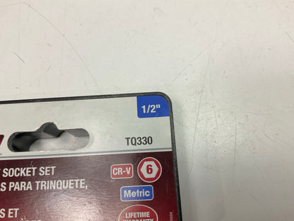 TEQ 1/2'' Ratchet + Socket Set  8mm 9mm 10mm 12mm 13mm 15mm 17mm 18mm 19mm 22mm