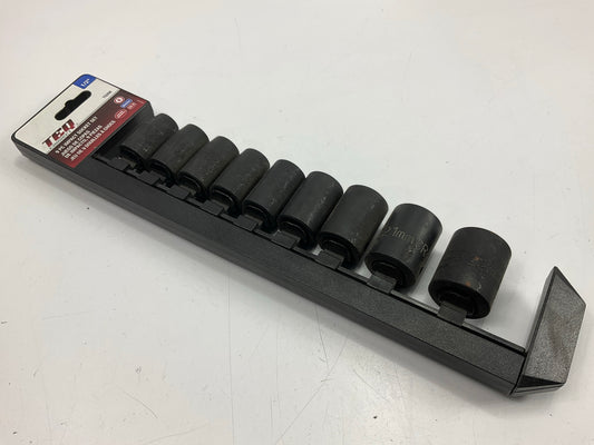 TEQ TQ356 9-Piece 1/2'' Drive 6-Point Impact Metric Socket Set