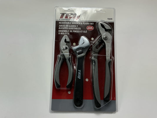 TEQ TQ435 Adjustable Wrench & Pliers Set