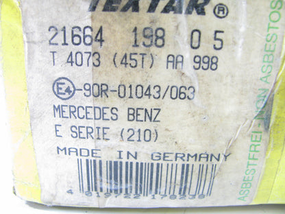Textar 21664 FRONT Disc Brake Pads