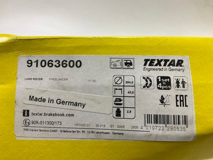 Textar 91063600 Rear Brake Shoes For 1999-2006 Land Rover Freelander
