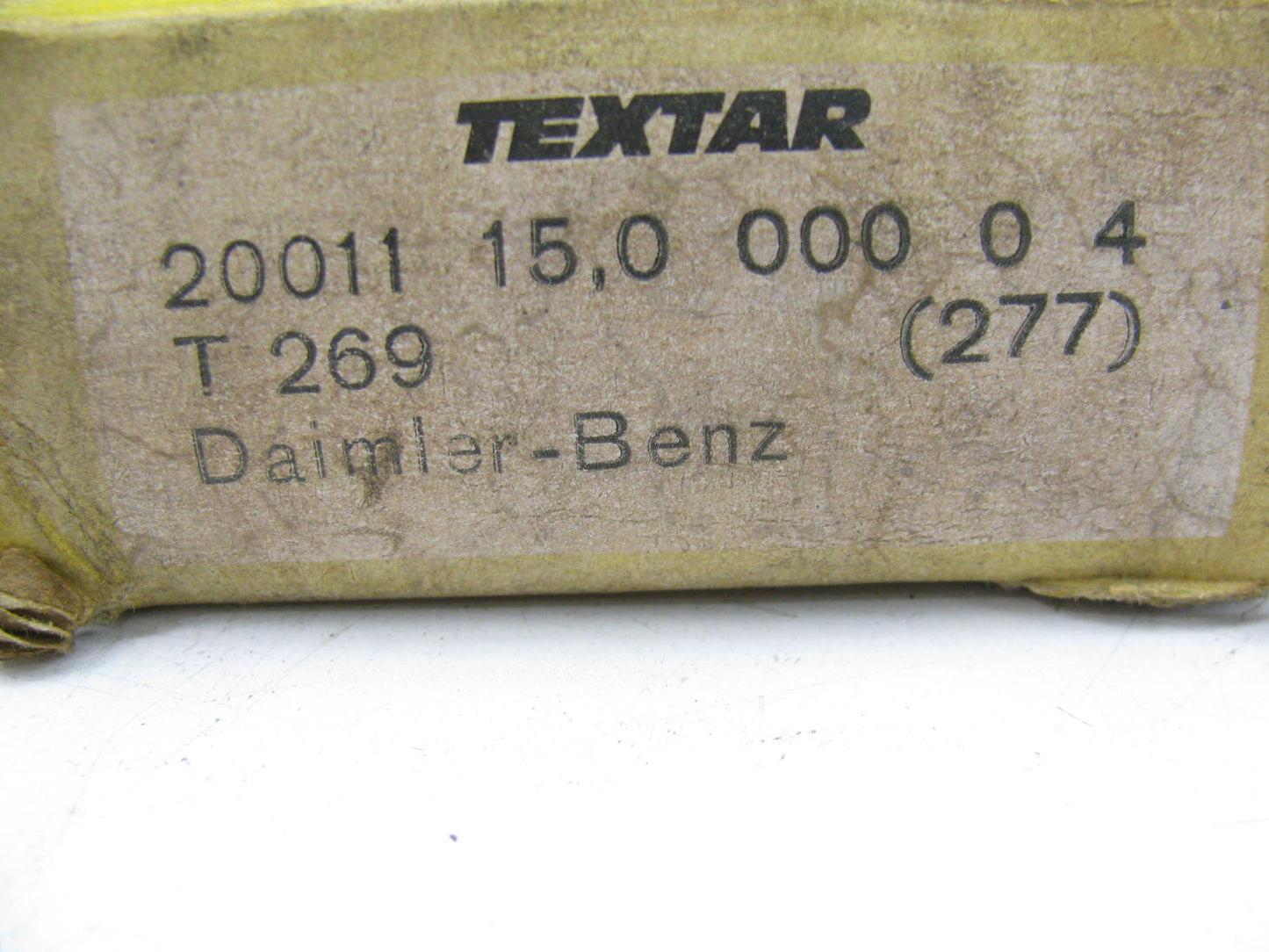 Textar T269 FRONT Disc Brake Pads