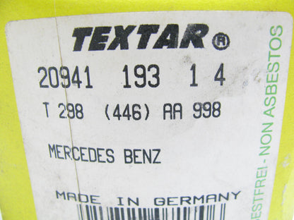 Textar T298 FRONT Disc Brake Pads