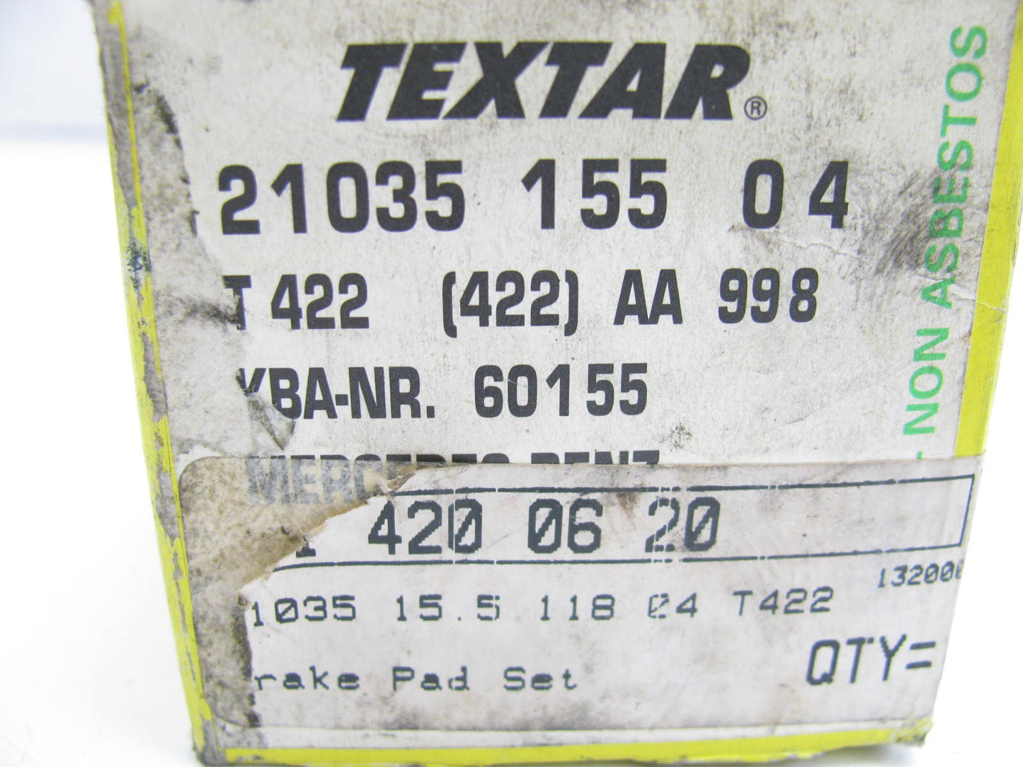 Textar T422 Disc Brake Pad Set Rear,Front