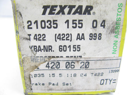 Textar T422 Disc Brake Pad Set Rear,Front