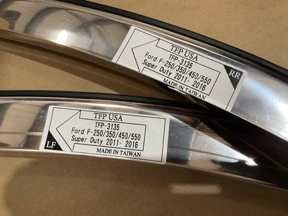TFP 3135 Stainless Steel Fender Trim Set For 11-16 Ford F-250 F-350 Super Duty