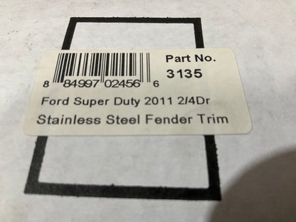 TFP 3135 Stainless Steel Fender Trim Set For 11-16 Ford F-250 F-350 Super Duty