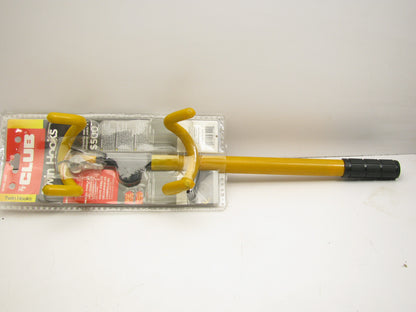 The Club 3000 Universal Anti-Theft Twin Hooks Steering Wheel Lock, Yellow