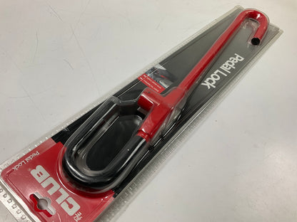The Club CL303 Pedal To Steering Wheel Anti-theft Lock, Red, Within 22.5''-30''