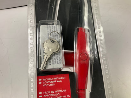 The Club CL303 Pedal To Steering Wheel Anti-theft Lock, Red, Within 22.5''-30''
