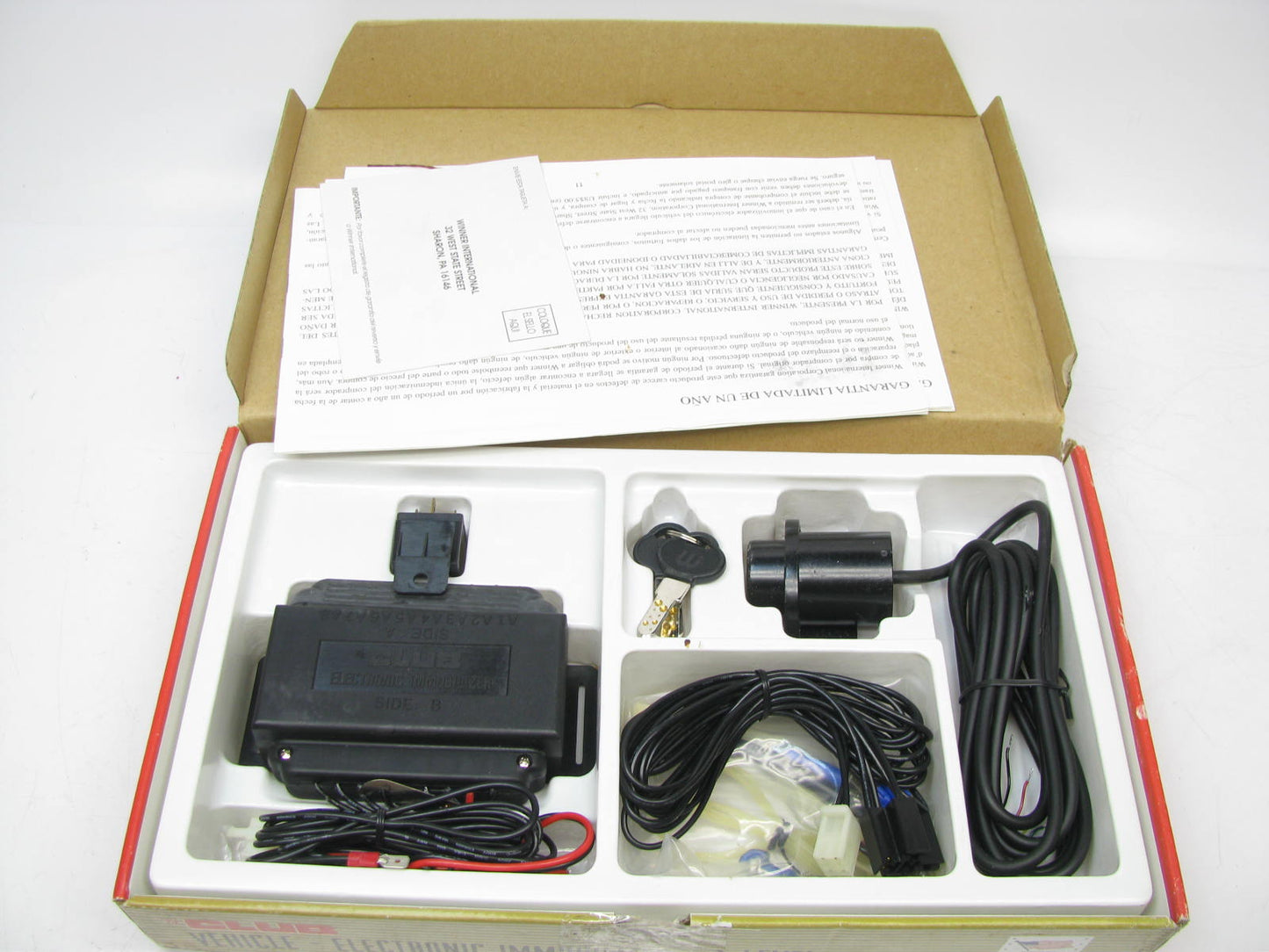 The Club E00270 Universal Vehicle Electronic Anti-theft Immobilizer Kit 1-Level