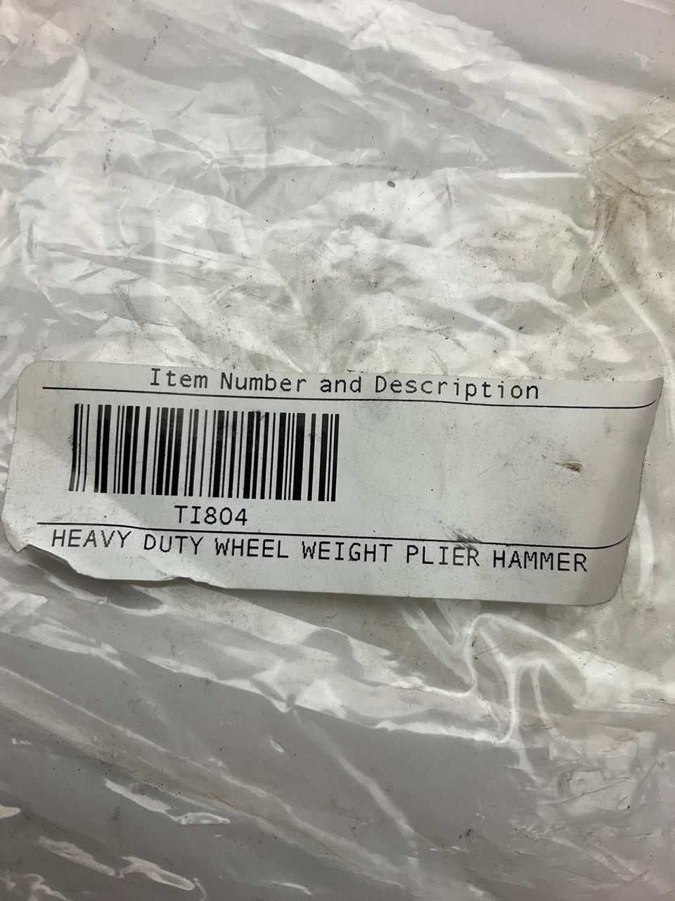 The Main Resource TI804 Heavy Duty Wheel Weight Plier Hammer Tool