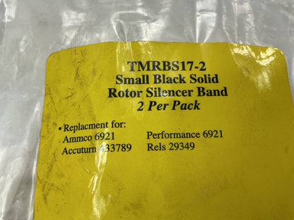 TMRBS17 (2) Brake Lathe Rotor Silencer Band For Solid / Non-Vented 6''- 9'' Rotors