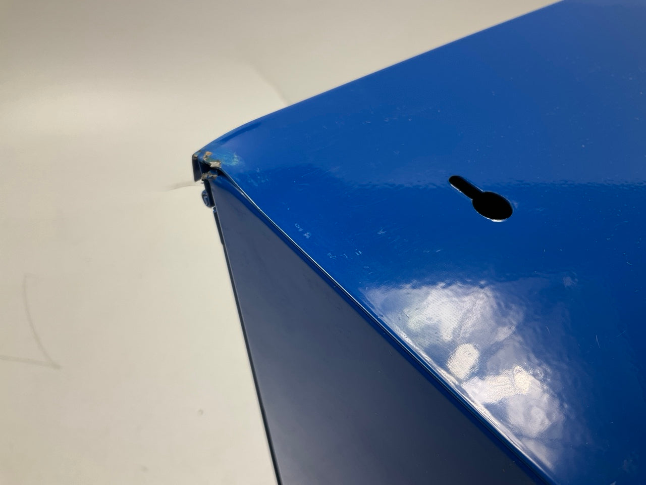 DENTED - Thermoid 1600D BLUE Metal Automotive Hose Dispenser Cabinet 20''x12''x14''