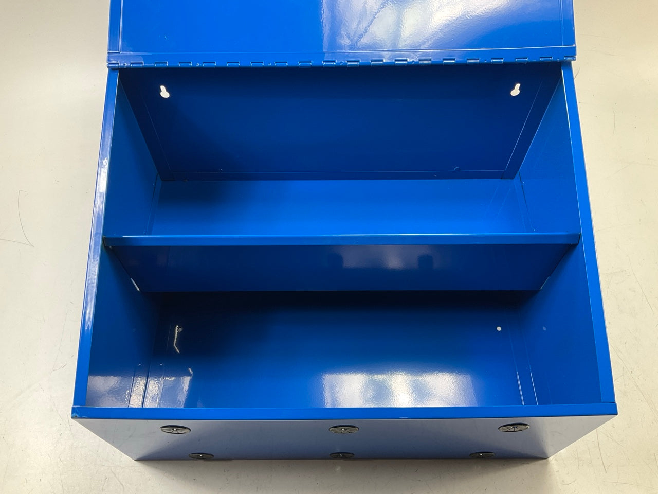 DENTED - Thermoid 1600D BLUE Metal Automotive Hose Dispenser Cabinet 20''x12''x14''