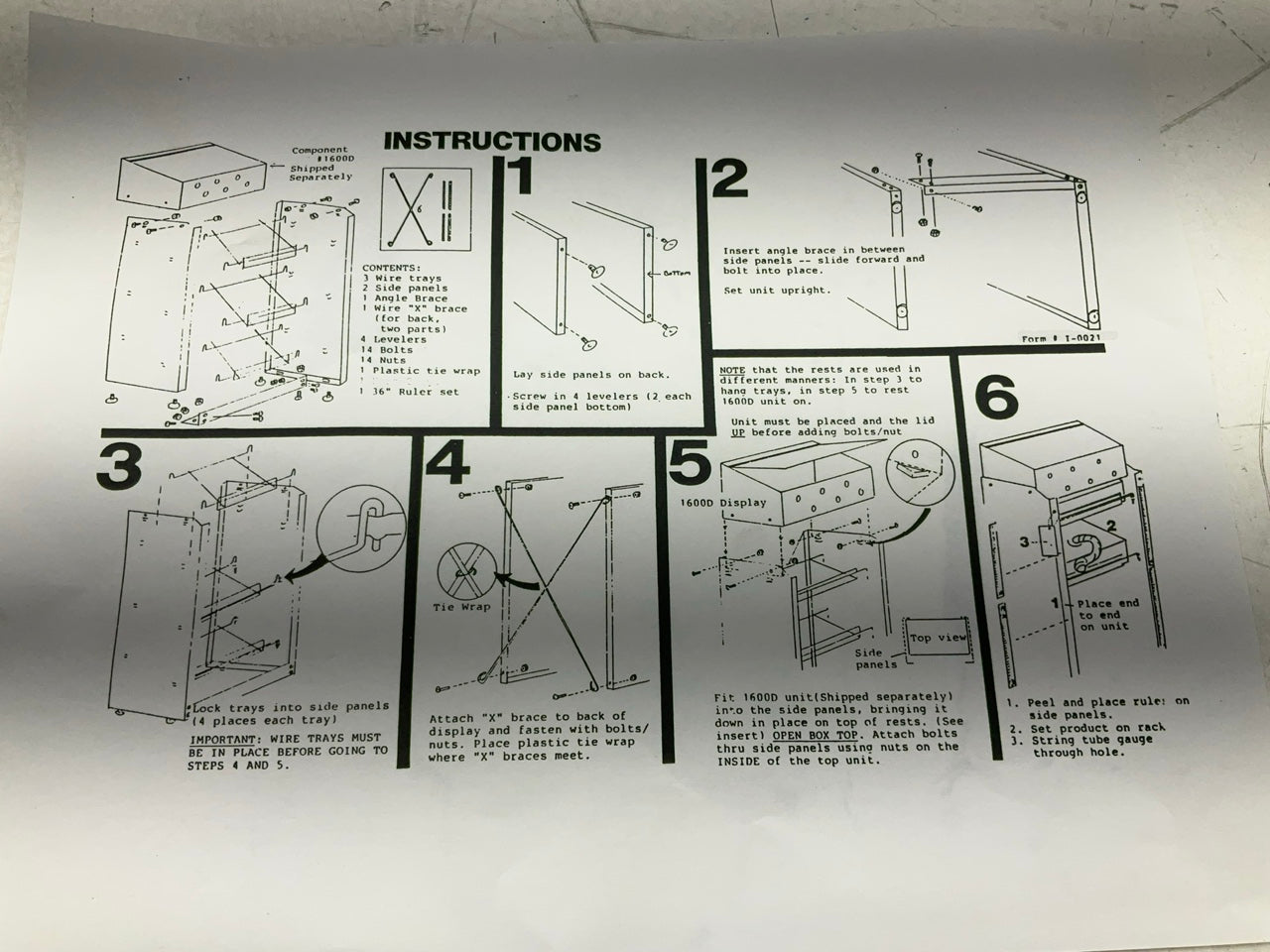 BLUE Thermoid 1900-D1 Heater Hose Merchandiser (Bottom Section Display Only)