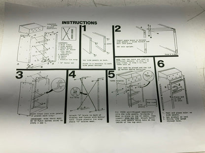 BLUE Thermoid 1900-D1 Heater Hose Merchandiser (Bottom Section Display Only)