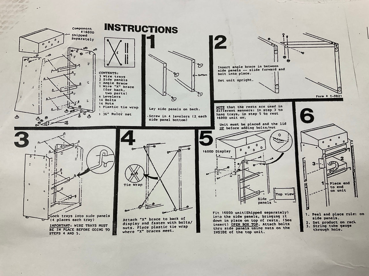 Thermoid 1900-D1 Heater Hose Merchandiser (Bottom Section Display Only)