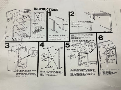 Thermoid 1900-D1 Heater Hose Merchandiser (Bottom Section Display Only)