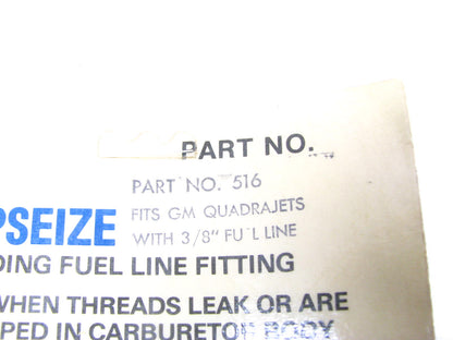 Thexton 516 GM QUADRAJETS 1965-72 WITH 3/8''  FUEL LINE Repair