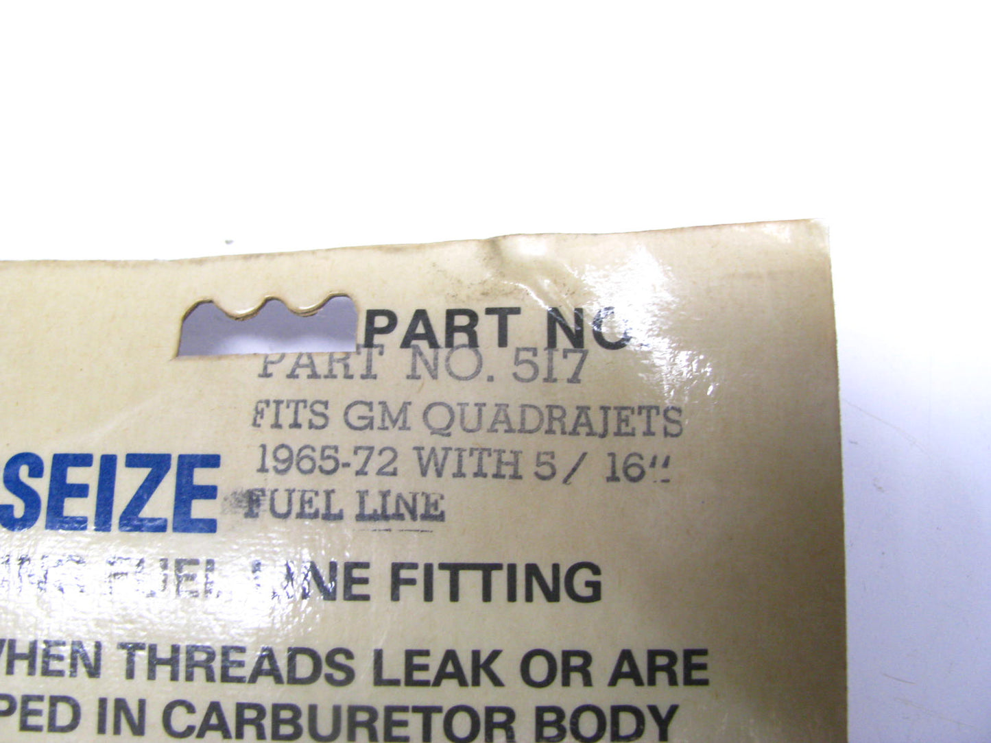 1965-1972 Quadrajet Carburetor 5/16'' Fuel Line Anti-leak Expanding Fuel Fitting