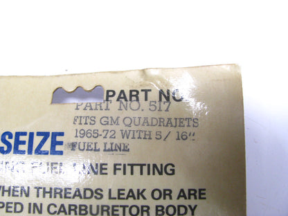 1965-1972 Quadrajet Carburetor 5/16'' Fuel Line Anti-leak Expanding Fuel Fitting