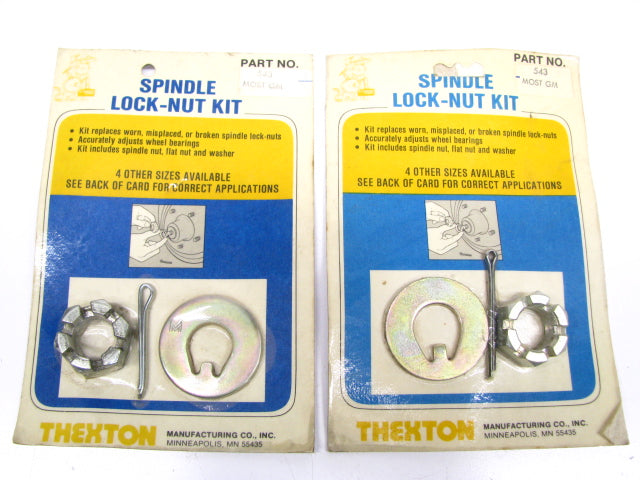 (x2) Thexton 543 Spindle Lock-nut Kit For Various GM Cars And Trucks