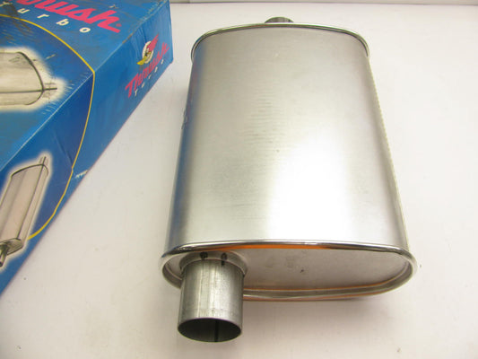 Thrush 17713 Universal Exhaust Muffler 4.25'' X 9.75'' Oval 2.25'' Inlet/Outlet