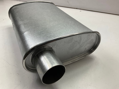 Thrush 17714 TURBO Performance Muffler - 2.25'' Inlet/Outlet, Offset, 18.5'' Long