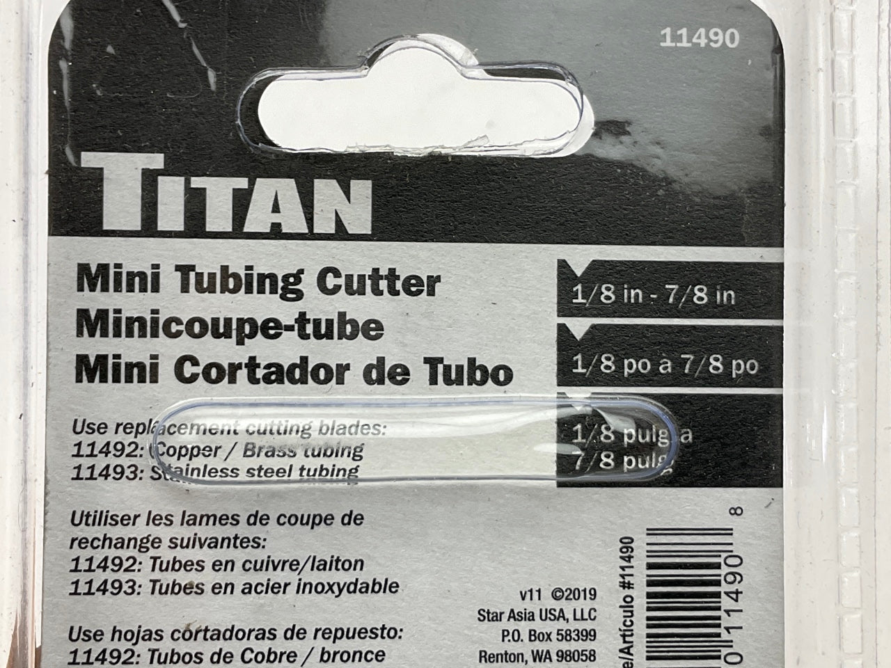 Titan 11490 1/8in - 7/8in Mini Tubing Cutter