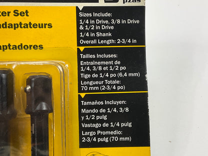 Titan 12082 Hex To Square Impact Socket Adapter Set (3 Pieces)