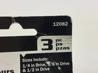 Titan 12082 Hex To Square Impact Socket Adapter Set (3 Pieces)