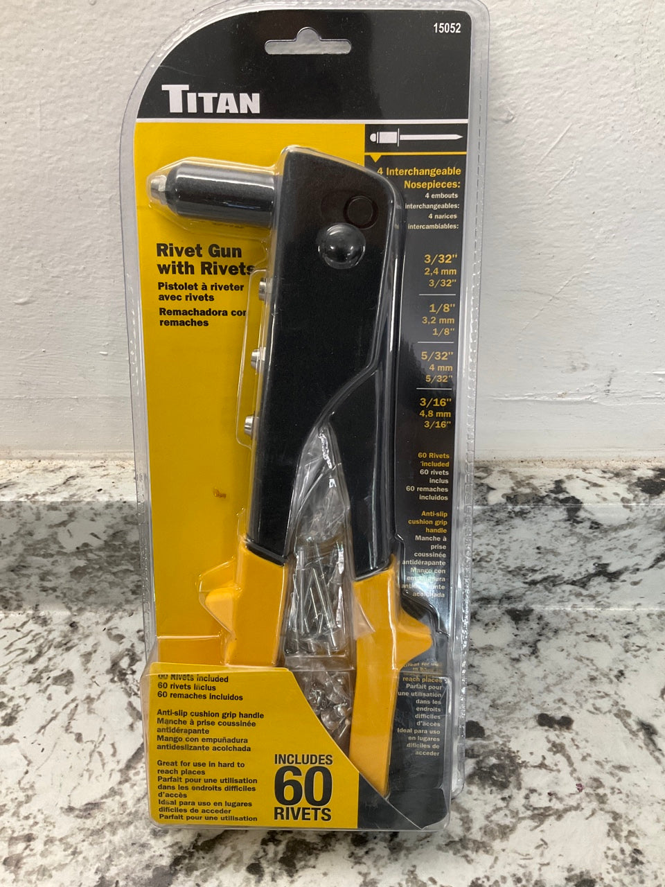 Titan 15052 10'' Rivet Gun With Rivets