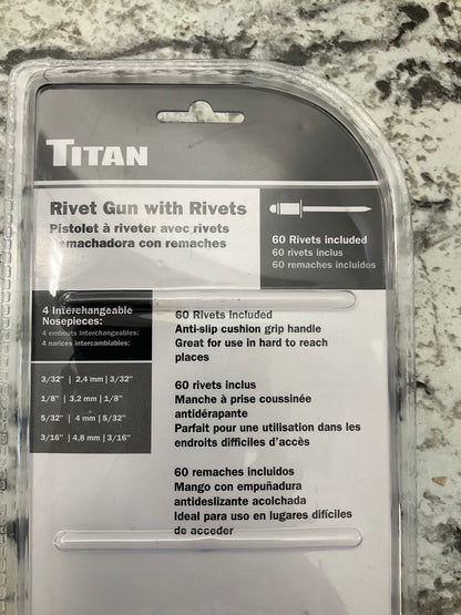 Titan 15052 10'' Rivet Gun With Rivets