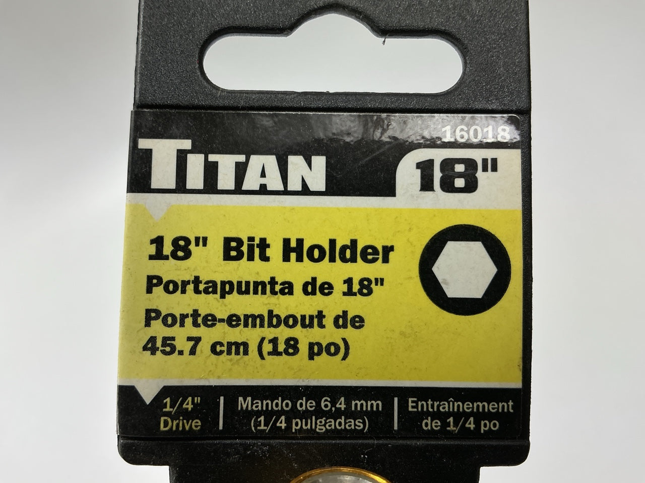 Titan 16018 Quick Release Extension Bit Holder, 18-Inch