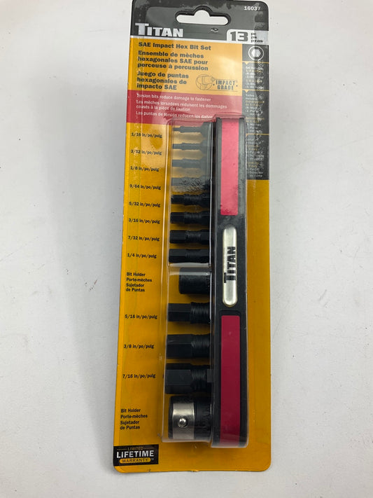Titan 16037 3-Piece SAE Impact Grade Hex Bit Set