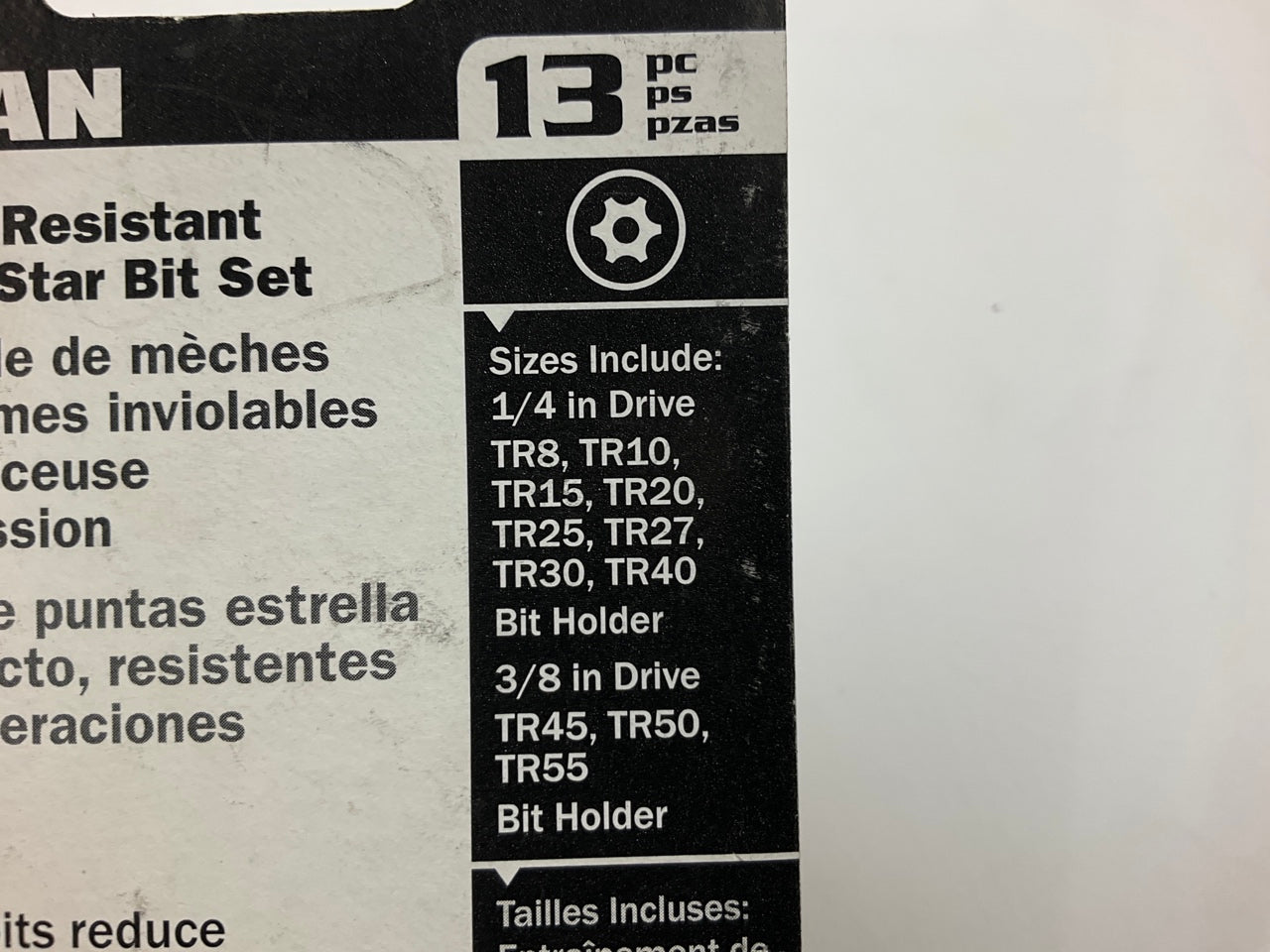 Titan 16039 SAE Torx Tamper-Resistant Insert Bit Set (13 Pieces)