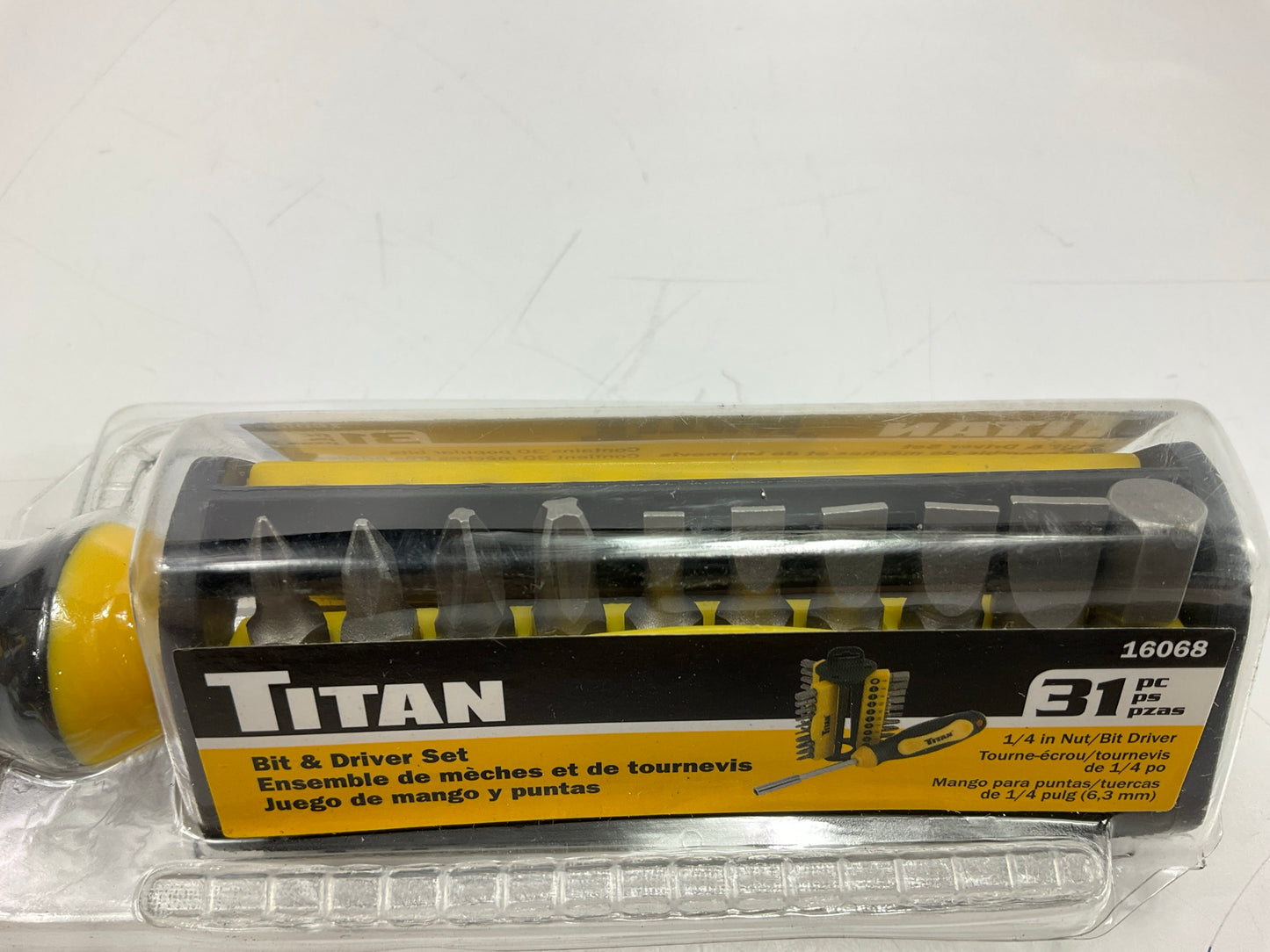 Titan 16068 31-Piece Multi-Bit Screwdriver Set - Slotted, Hex, Phillips, Pozi