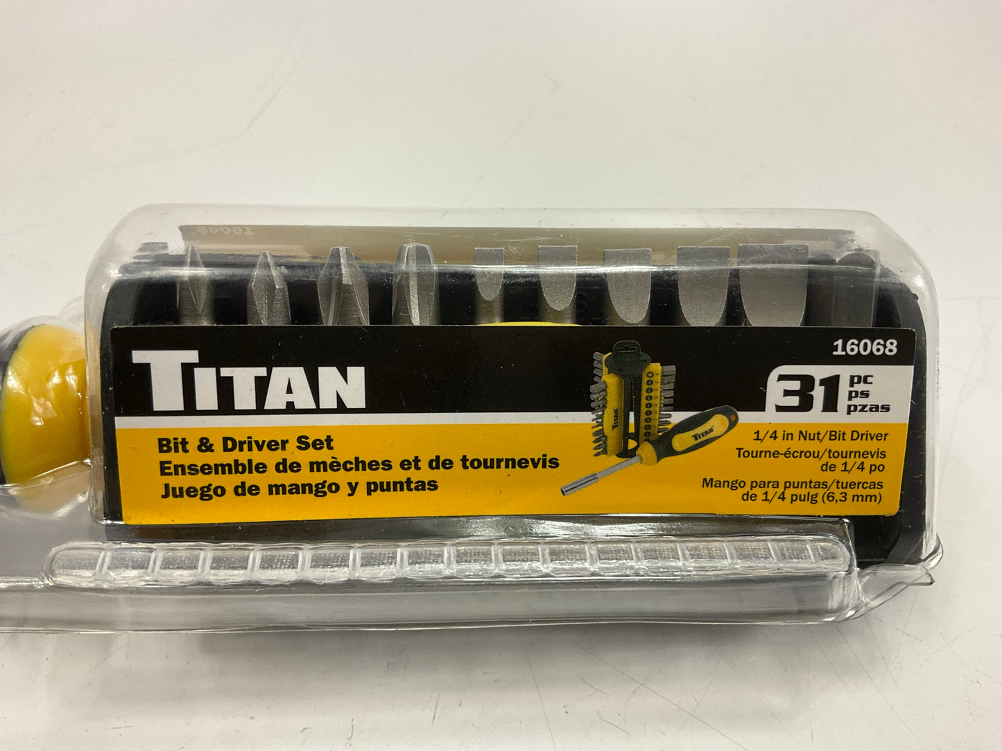 Titan 16068 31-Piece Multi-Bit Screwdriver Set - Slotted, Hex, Phillips, Pozi