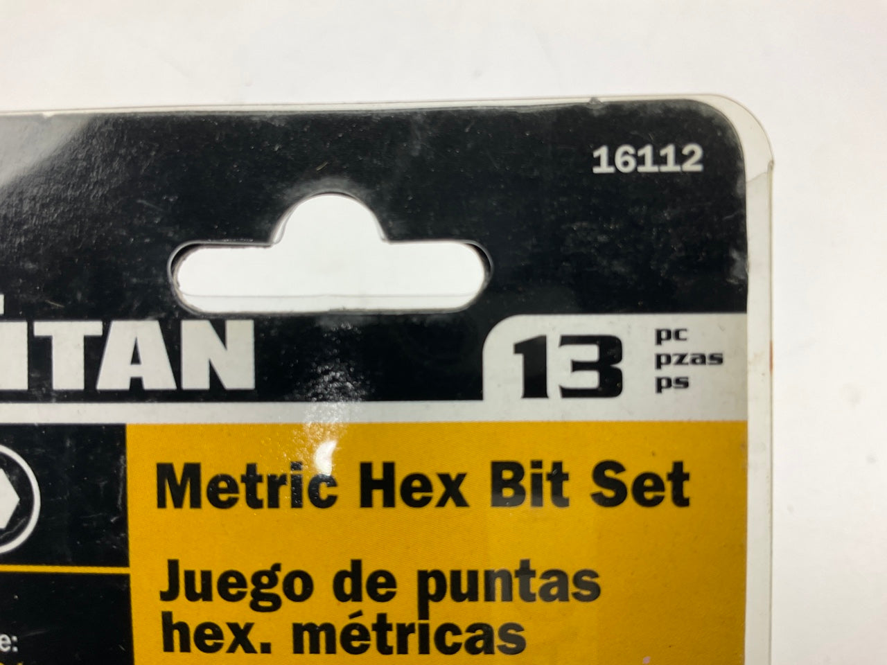 Titan 16112 Metric Hex Bit Set With Bit Holder (13 Pieces)