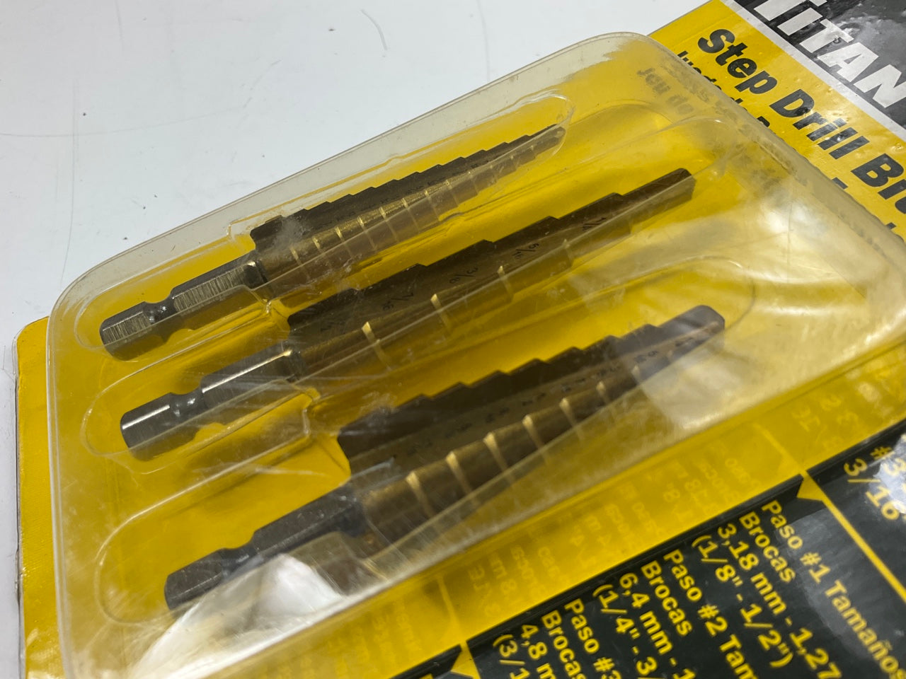 Titan 16503 3-piece Step Drill Bit Set