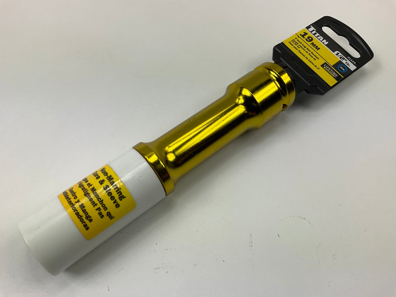 Titan 21119 1/2 In. Drive X 19 Mm XL Lug Nut Socket