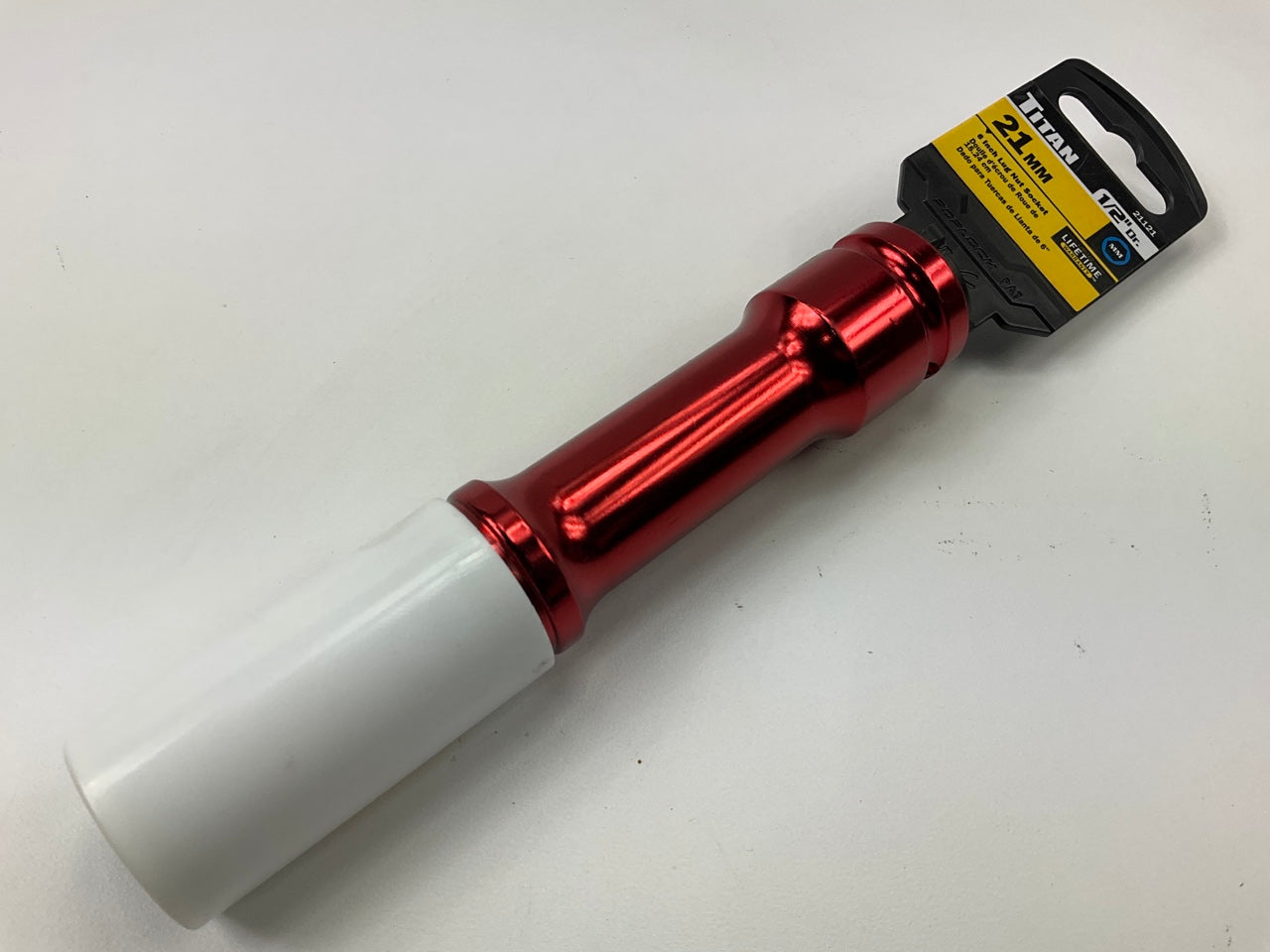 Titan 21121 1/2-Inch Drive X 21mm Non-marring Impact Extra-Long Lug Nut Socket