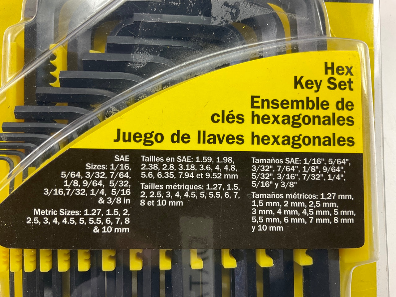 Titan 32912 25-Piece 1/16'' To 3/8'' And 1.27 To 10 Mm SAE/Metric Hex Key Set