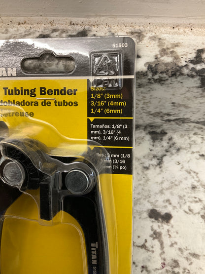 Titan 51503 Mini Tubing Bender For Tube Sizes: 1/8'', 3/16'', 1/4''