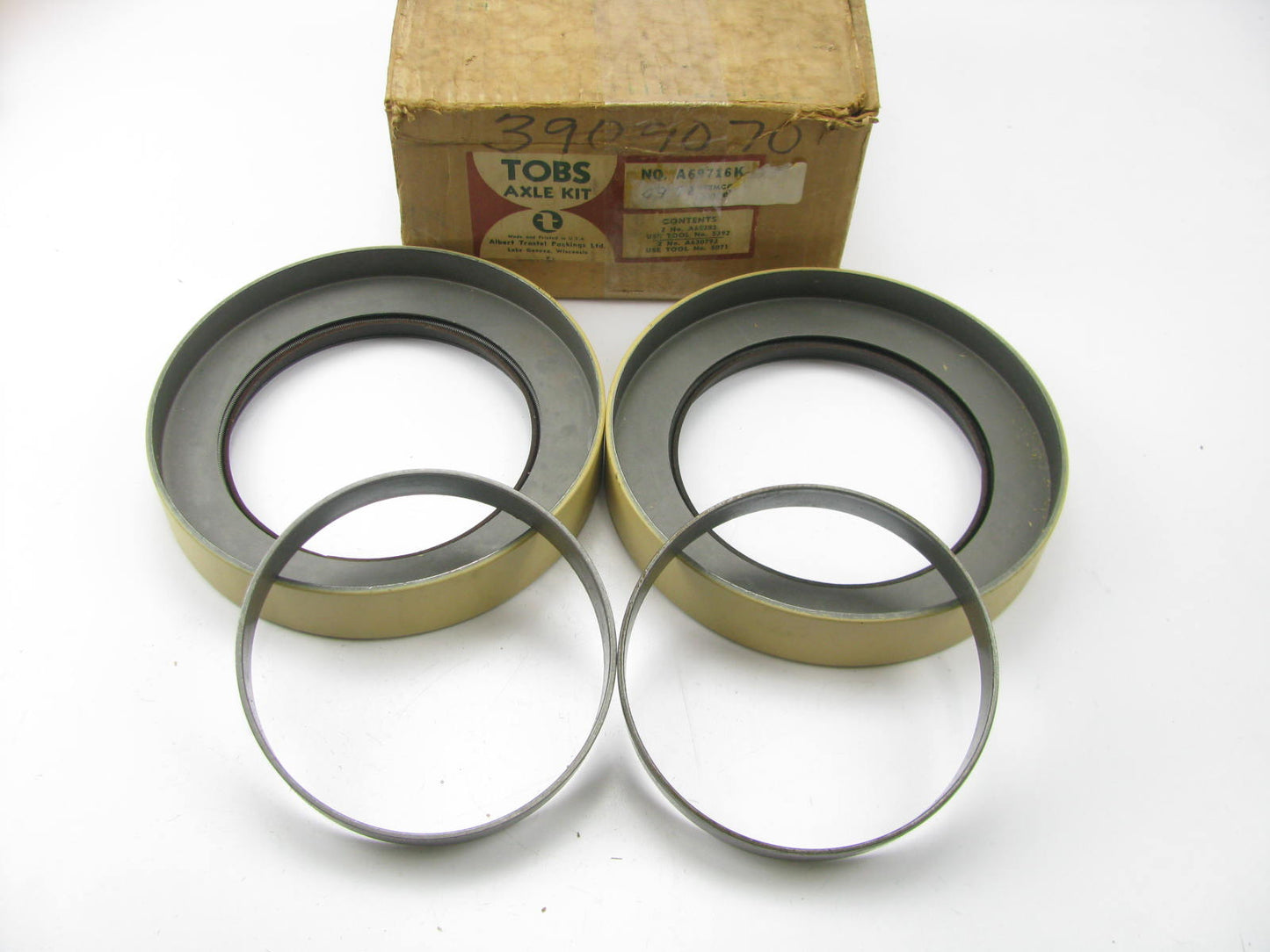 (2) Tobs A69716K Rear Wheel Seal - 7.006'' OD X 4.765'' ID X 1.250'' Wide