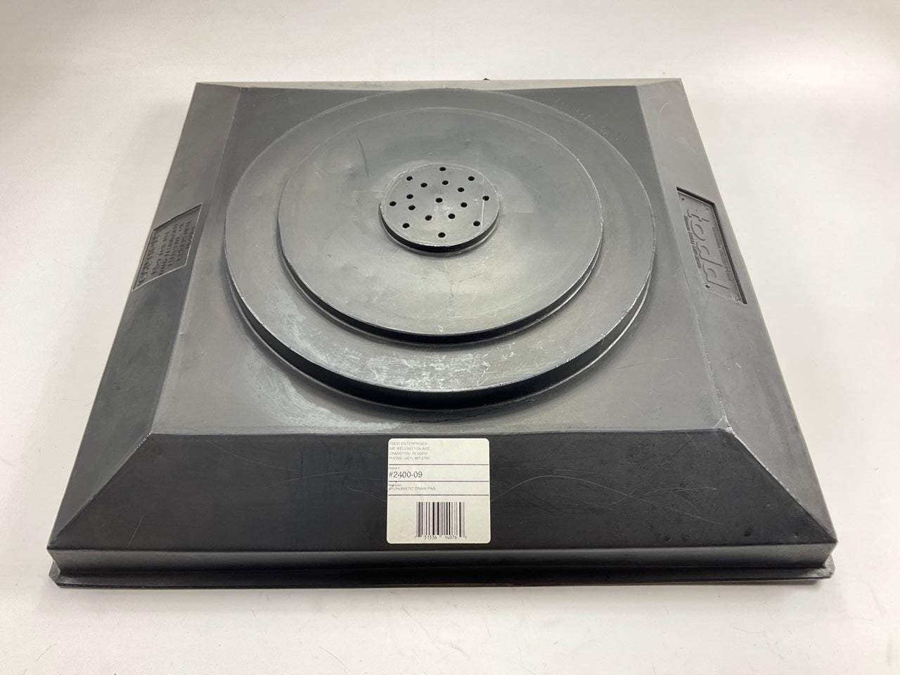 Todd 2400-09 - Heavy Duty Polyethylene Automatic Drain Pan, 24'' X 24'' Drain Pan