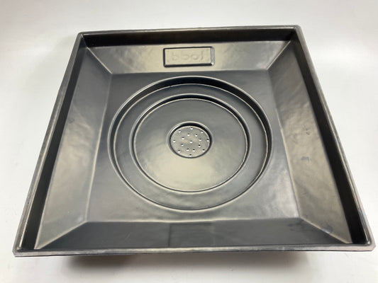 Todd 2400-09 - Heavy Duty Polyethylene Automatic Drain Pan, 24'' X 24'' Drain Pan